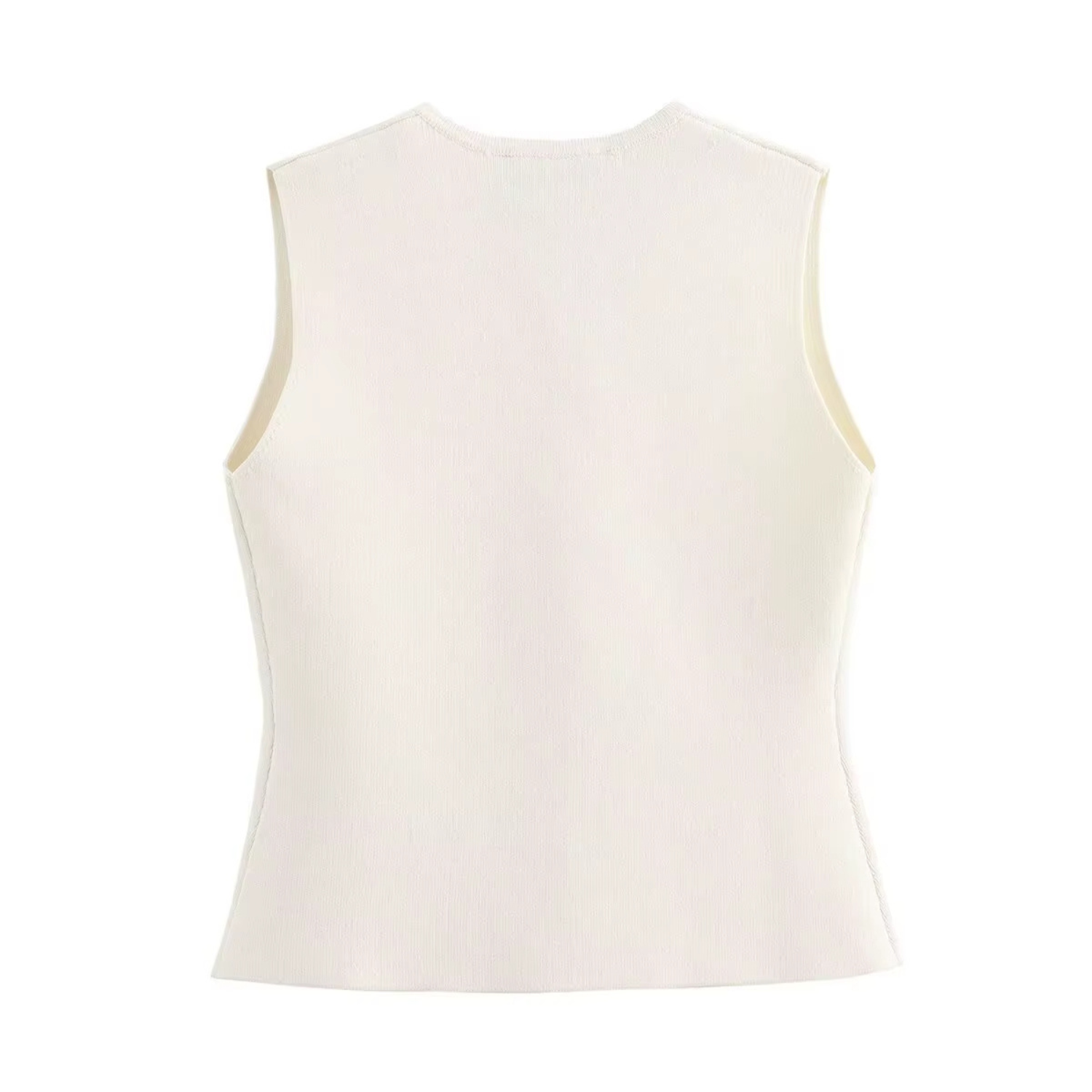Poppy | White Sleeveless Summer Top for Casual & Autumn Layering