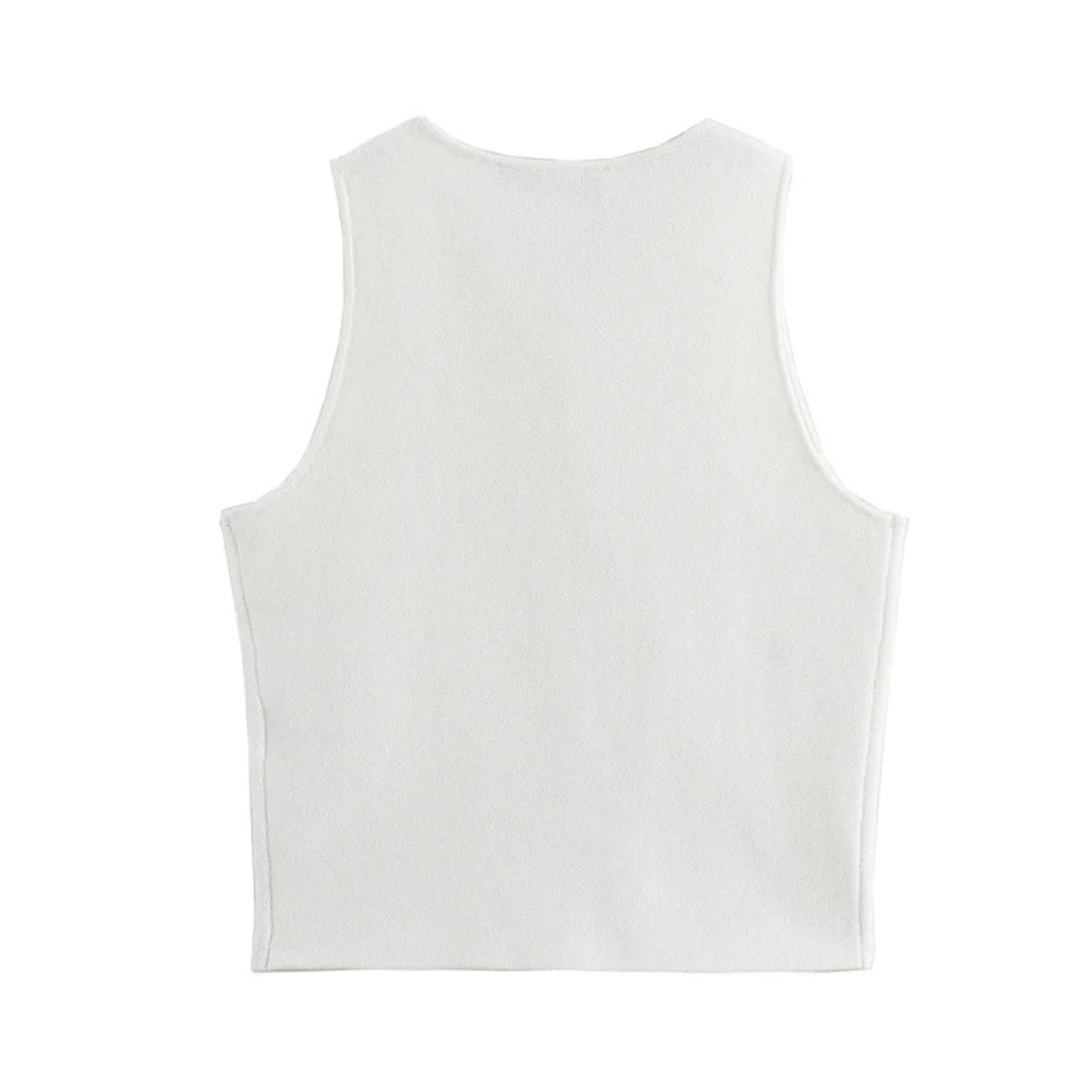 Lila | Elegant Knitted Cropped Tank Top